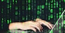 Hacker using keyboard typing bad data into computer online system and spreading to global stolen personal information. Cyber security concept