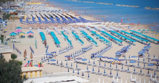 Termoli (Campobasso) mare Adriatico. (Giuseppe Giglia/ANSA)