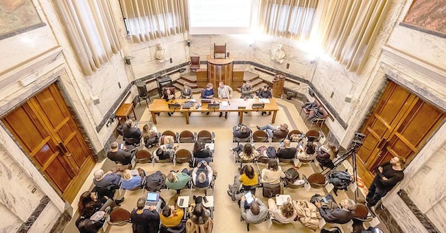 L’aula del Master di primo livello in Scienze Sensoriali per un’Alimentazione Sana e Consapevole, promosso dall’Università di Pisa