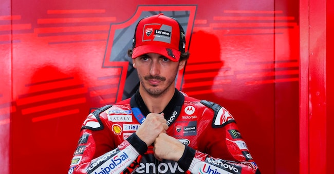 Il pilota italiano della Ducati Francesco Bagnaia.