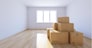 moving boxes at a new home