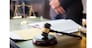 gavel and soundblock of justice law and lawyer working on wooden desk background