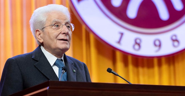 Il Presidente della Repubblica italiana, Sergio Mattarella, durante la sua Lectio Magistralis all'Università Beida di Pechino, 9 novembre 2024
