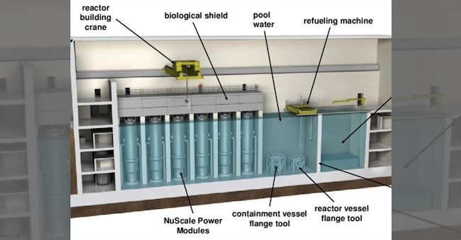 Un esempio di small modular reactor (smr). (Ansa)