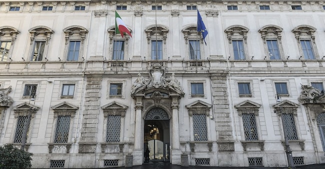 La sede a Roma della Corte costituzionale.