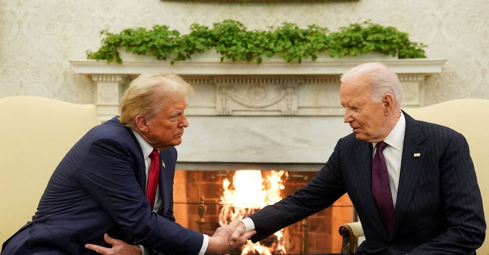 Biden accoglie Trump alla Casa Bianca. Il presidente eletto: «La transizione sarà facile»