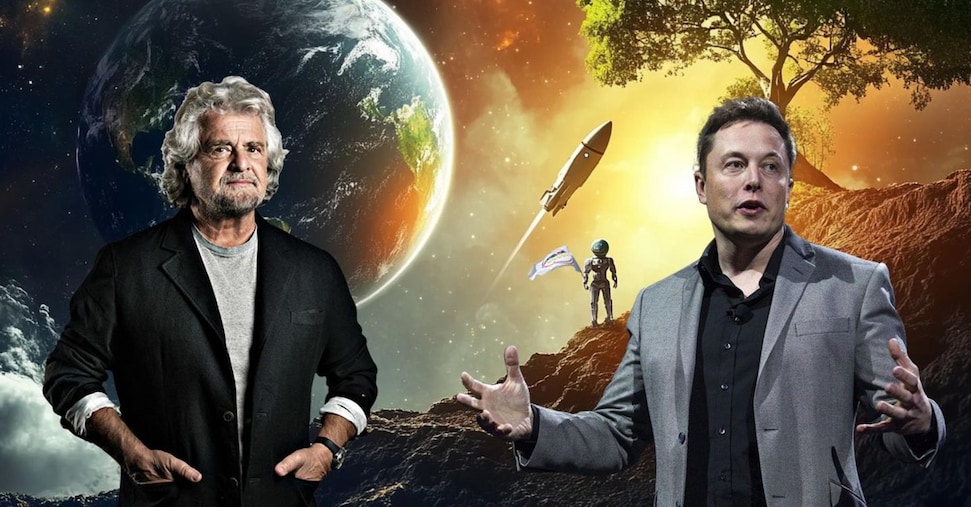 Beppe Grillo “sposa” la visione del mondo di Musk: «C’è un filo rosso che ci lega»