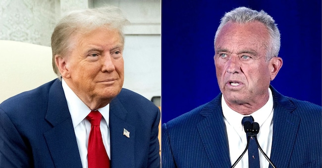 Il prossimo presidente Usa, Donald Trump e il futuro Segretario alla Sanità Robert F. Kennedy Jr. 