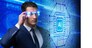 Artificial intelligence concept with businessman