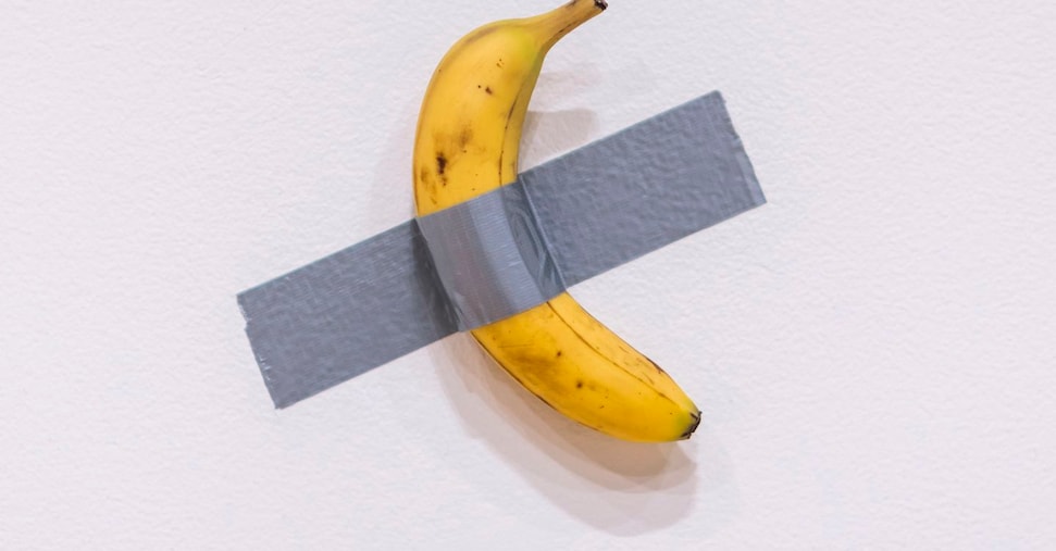 La banana di Cattelan potrebbe essere venduta all’asta per 1 milione di dollari