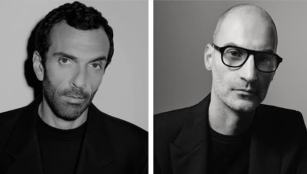 Da sinistra, Cédric Charbit, nuovo ad Saint Laurent, e Gianfranco Gianangeli, ceo Balenciaga