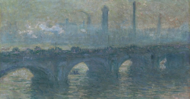 Waterloo Bridge, Gray Weather, 1900. Olio su tela