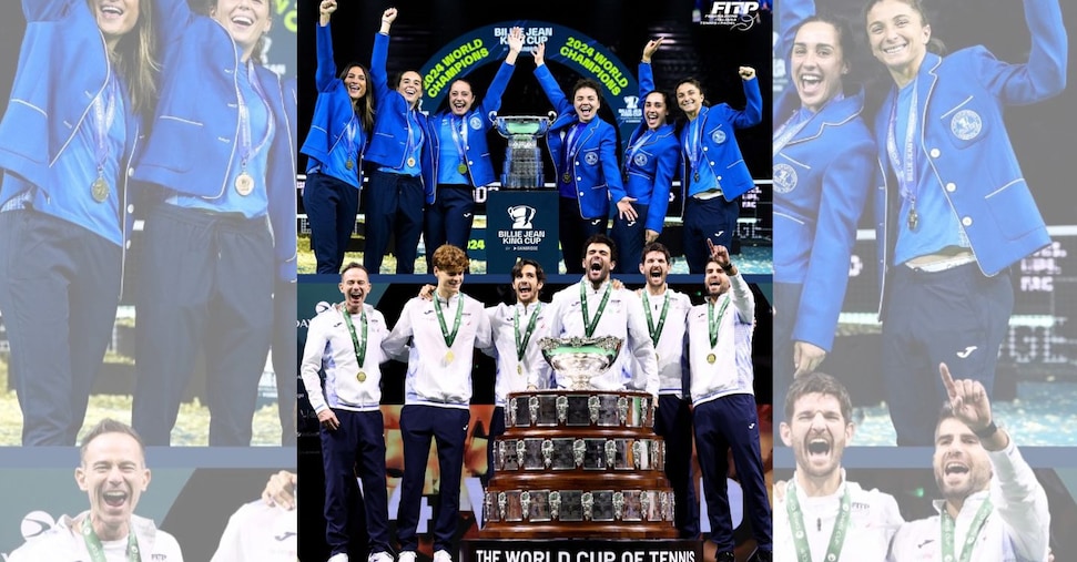 Il successo del tennis italiano in una foto: i talenti e la forza del gruppo
