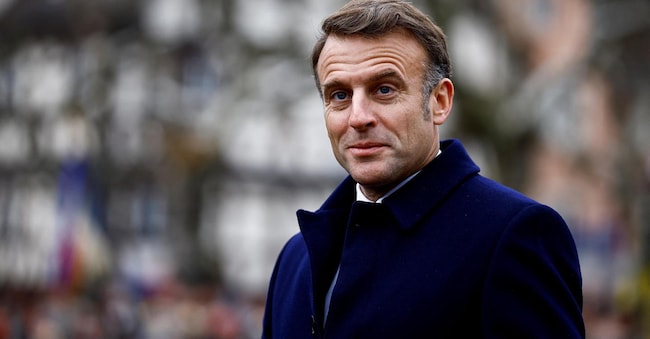 Emmanuel Macron. (EPA/SARAH MEYSSONNIER)
