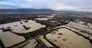 Una veduta aerea di Campi Bisenzio il giorno dopo l’esondazione del Bisenzio Firenze, 4 Novembre 2023. An aerial view of Campi Bisenzio the day after the Bisenzio flood, in Campi Bisenzio (Florence), Italy, 4 November 2023. ANSA/CLAUDIO GIOVANNINI