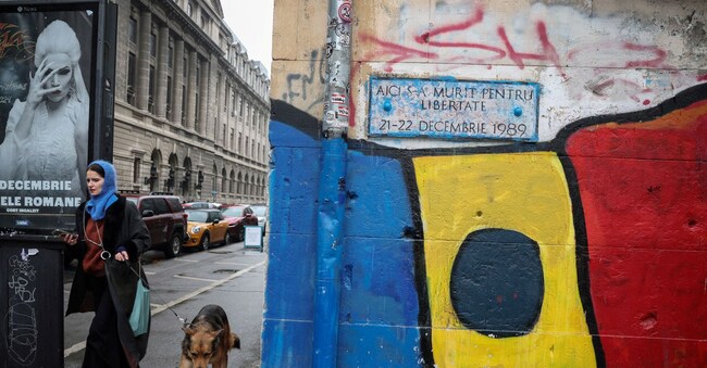 Un murale a Bucarest