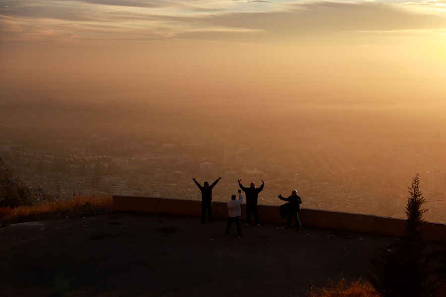 Men exercise as the sun rises over Damascus days after rebels seized the capital and ousted President Bashar al-Assad in Damascus, Syria, December 12, 2024. REUTERS/Ammar Awad (REUTERS)