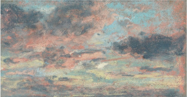 «Étude de ciel» 1860, di Eugène Boudin