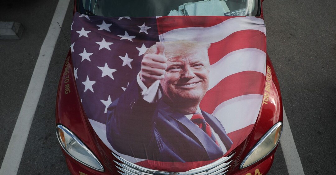 Bandera De Jardín Wenwell Trump 2024 Fight Donald Trump, 12 | Meses Sin Interés - Foto 7