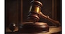 Judge Gavel on dark background. Generative AI. High quality illustration