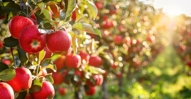 Apple trees pre-harvest phase