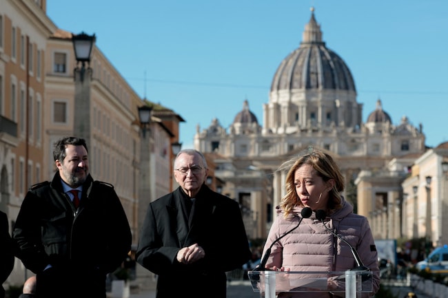 Giubileo: Meloni e Gualtieri inaugurano la nuova piazza Pia