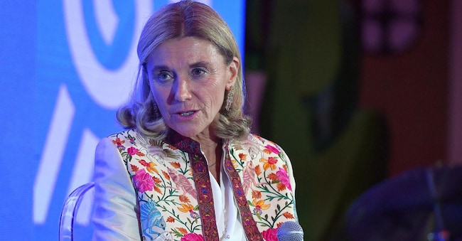 Elisabetta Belloni riceve il premio Alumnus LUISS 2024, 21 novembre 2024 (Ansa)