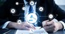 Smart law, legal advice icons and lawyer working tools in the lawyers office showing concept of digital law and online technology of astute law and regulations .