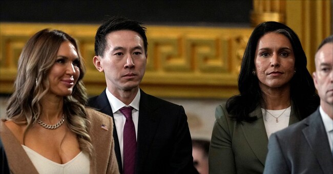 Shou Zi Chew, ceo di TikTok (Julia Demaree Nikhinson/Pool via Reuters)