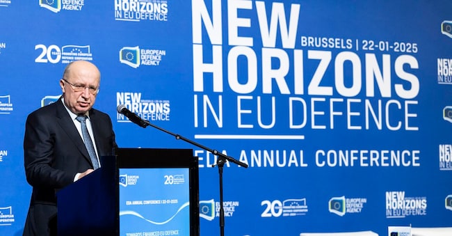 Andrius Kubilius, Commissario europeo per la Difesa e lo Spazio.