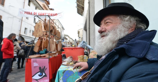 Un’immagine della Fiera di Sant’Orso del 2024 