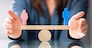 Equal Gender Seesaw Balance. Job Sex Parity