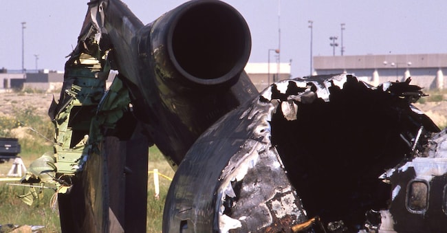 (©1985 Incidente del volo 191 della Delta Airlines all’aeroporto DFW nel 1985. (Alamy Stock Photo)