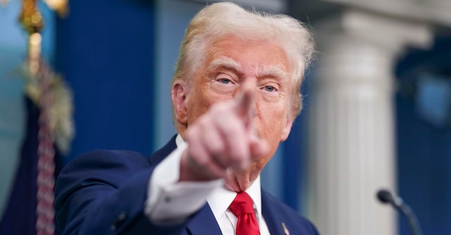 Il presidente americano Donald Trump.  EPA/WILL OLIVER