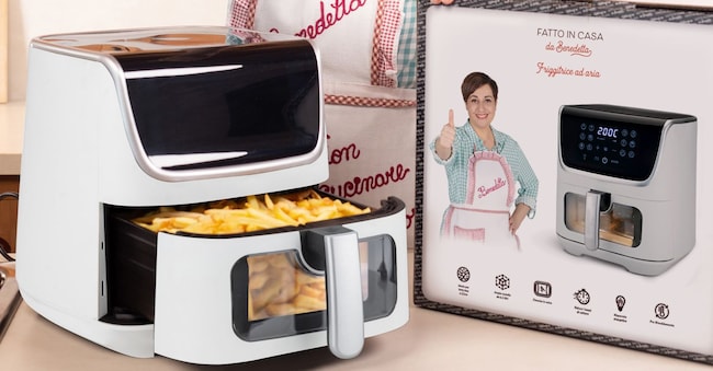 La food blogger Benedetta Rossi ha una linea dedicata alle ricette con la friggitrice ad aria in collaborazione con Kasanova