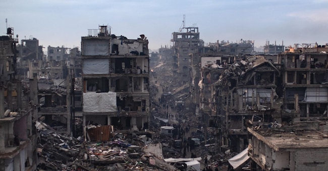 Gaza distrutta EPA/HAITHAM IMAD