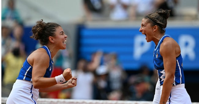 Errani-Paolini vincono il Wta 1000 di Doha - foto di archivio (vittoria Olimpiadi 2024 photo by Patricia DE MELO MOREIRA / AFP)