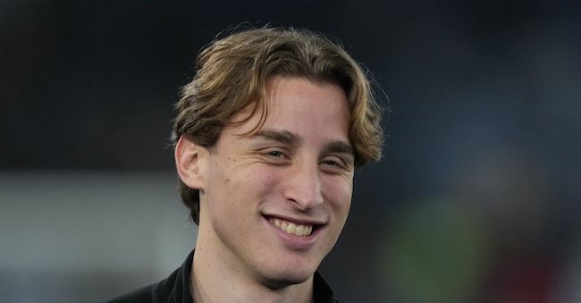 Edoardo Bove durante la partita Lazio Fiorentina all'Olimpico di Roma  lo scorso 26 gennaio ( Photo by Alfredo Falcone/LaPresse )