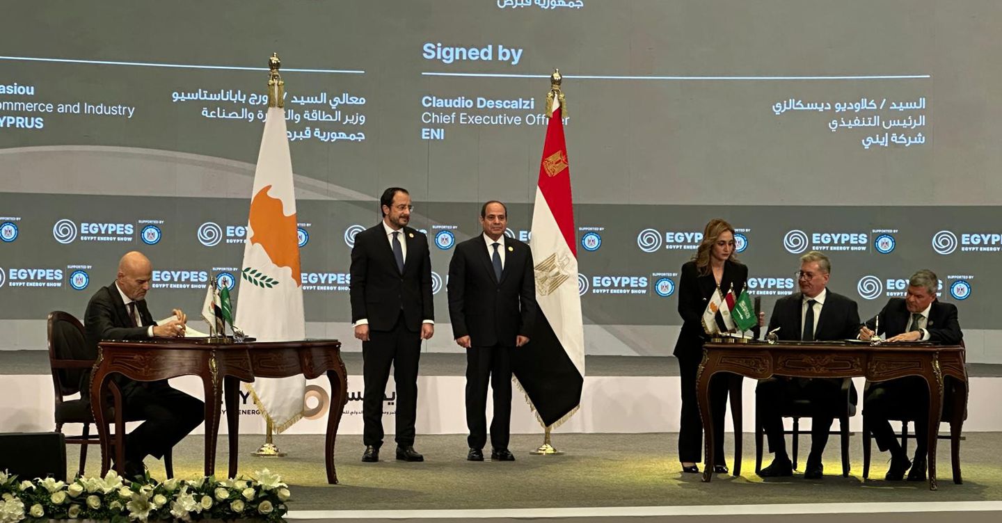 Eni sigla accordo con Egitto e Cipro: al via l’hub del gas del Mediterraneo Orientale