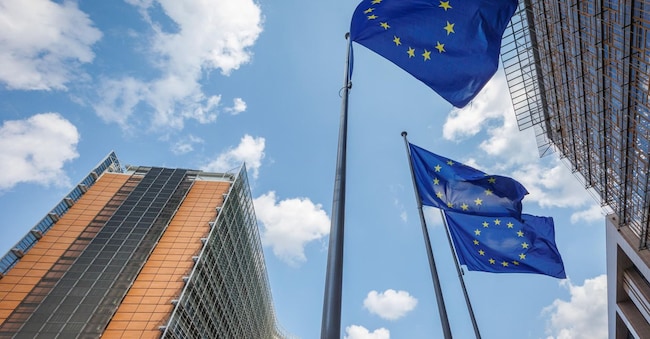 Bruxelles.Palazzo Berlaymont, sede della Commissione europea.  EPA/OLIVIER MATTHYS