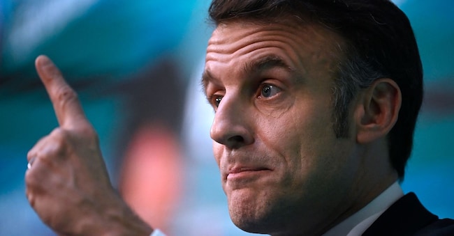 Emmanuel Macron (Photo by MIGUEL RIOPA / AFP)