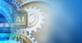 3d illustration of  over blue background with gears