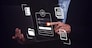 Hand login to computer security personal data and login and password, cyber security concept, data protection and secured internet access, cybersecurity