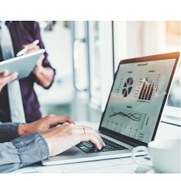 Co-working Business Team Consulting meeting Planning with digital tablet Strategy Analysis investment and saving concept. meeting discussing new plan financial graph data.