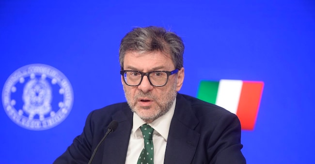 Foto IPP/Marco Mattei Roma 28/02/2025 Palazzo Chigi, nella foto Giancarlo Giorgetti Ministro dell' Economia  Italy Photo Press 