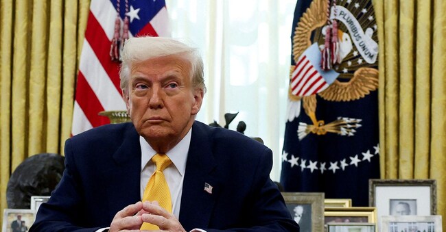 Donald Trump nell’Ufficio Ovale il 7 marzo.  REUTERS/Leah Millis/File Photo
