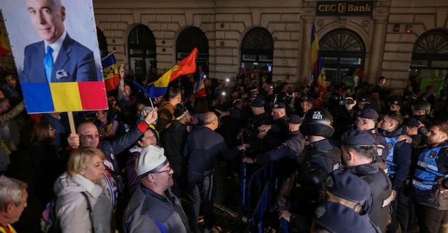 Manifestanti pro Georgescu a Bucarest. Inquam Photos/George Calin via REUTERS 