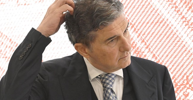 Il presidente di Fondazione Fiera Milano, Enrico Pazzali, alla presentazione dell'impianto fotovoltaico di Fiera Milano, uno dei piu' grandi installati d'Europa, Rho, 16 maggio 2024. ANSA/DANIEL DAL ZENNARO