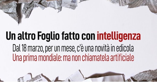 Il claim del Foglio AI