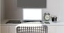 blank screen laptop computer and smart phone and digital tablet and stylus pen is on wooden desk as workplace concept